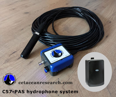 photo of the C57-PAS hydrophone system