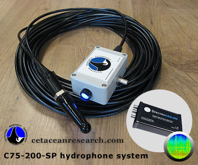 photo of the C75-200-SP hydrophone system
