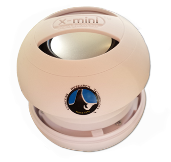 photo of the custom X-mini II speaker